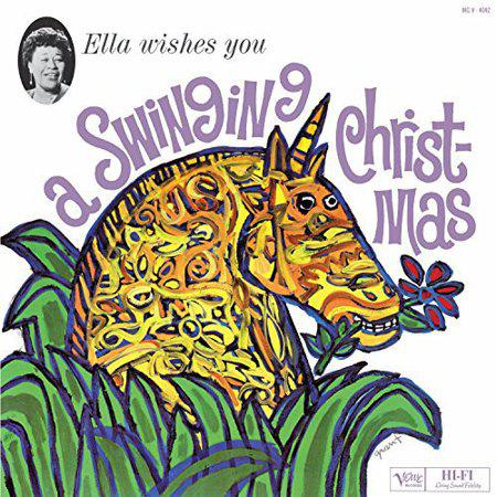 ELLA FITZGERALD "WISHES YOU A SWINGING CHRISTMAS" VINYL LP